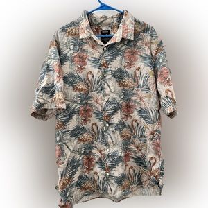 Buffalo David Bitton Men's Sybeachy Regular-Fit Tropical-Print Shirt - Size XXL